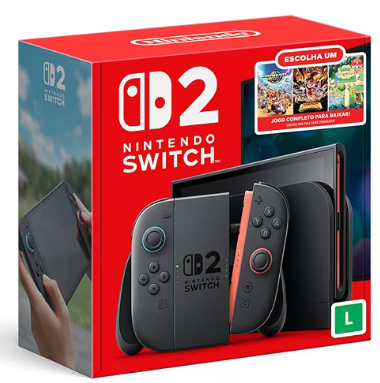 Bundle Nintendo Switch 2: Escolha Seu Jogo - Modelo Nacional de Tomada